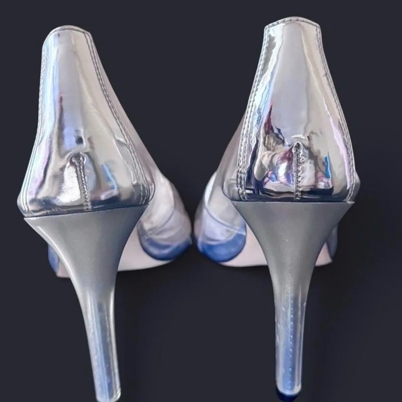 NWOT GOOD AMERICAN Silver Women's Heels - Picture 3 of 5